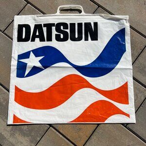 1970s Datsun Car Dealer Advertising Bag Vintage -B